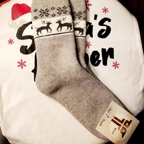 Mongolian sheep wool /70%/ socks🐏 - Picture 1 of 2